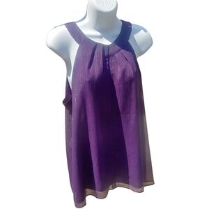 White House Black Market Purple Tank Top